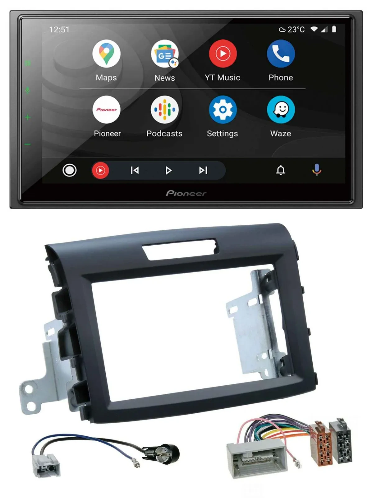 Автомагнитола для Honda CR-V (FR5/FR6, с 2012) Pioneer 2DIN, DAB, USB, MP3, Bluetooth