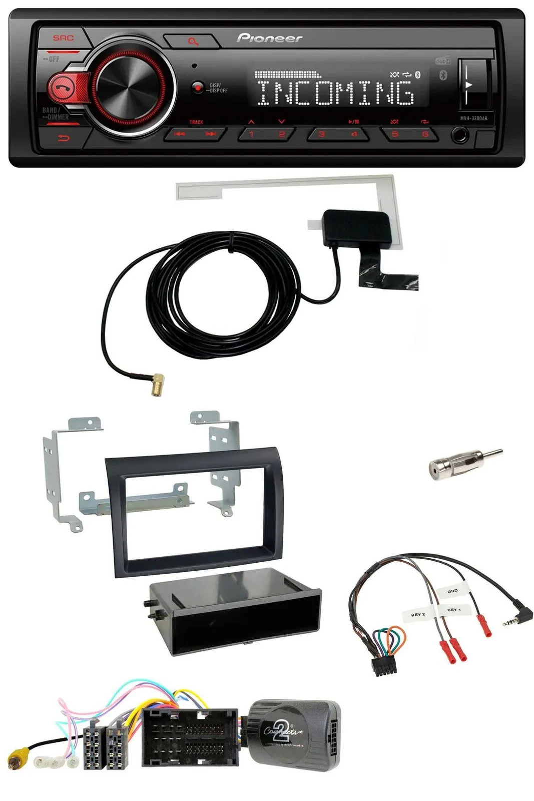 Автомагнитола Pioneer DAB Bluetooth USB для Citroen Jumper (с 2014), поддержка кнопок на руле