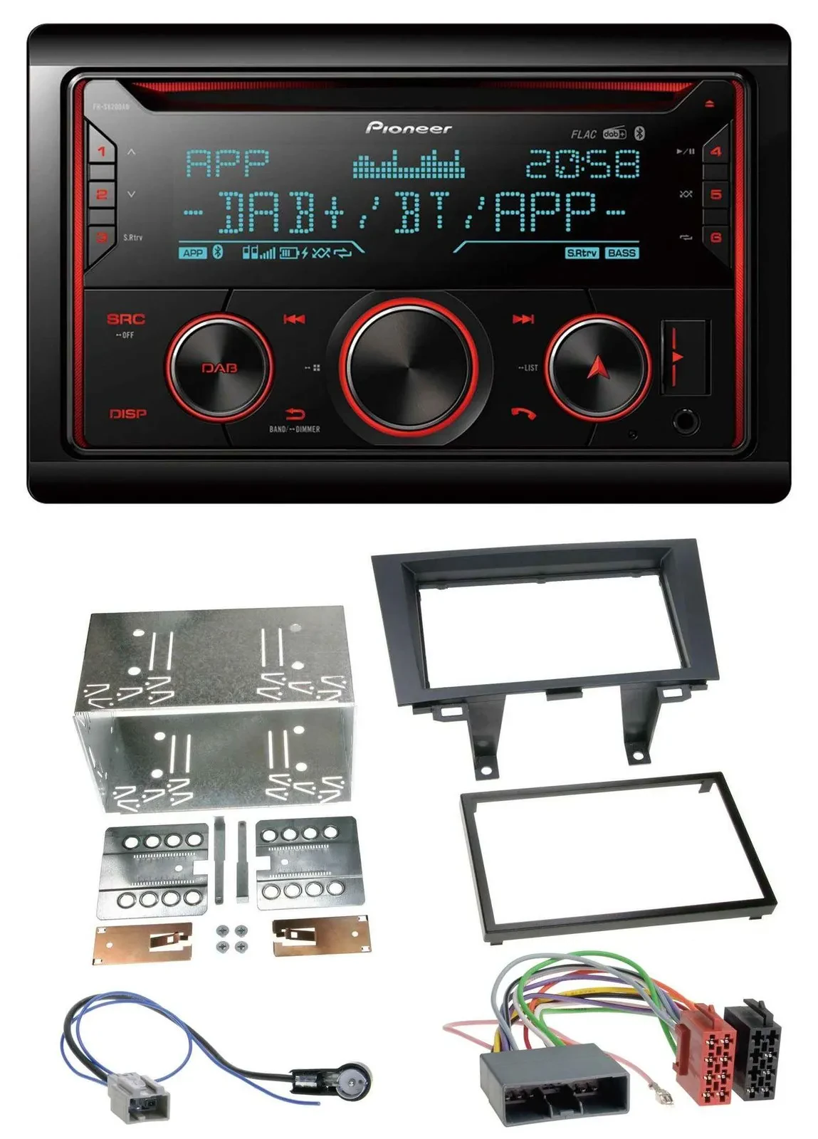 Pioneer 2DIN DAB MP3 Bluetooth USB CD Autoradio für Honda CR-V RE5/RE6/RE7 06-12