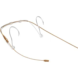 Микрофон для радиосистемы SHURE DH5C/O-MTQG DuraPlex, субминиатюрный головной, конденсаторный, всенаправленный, IP57, цвет коричневый, разъем MTQG