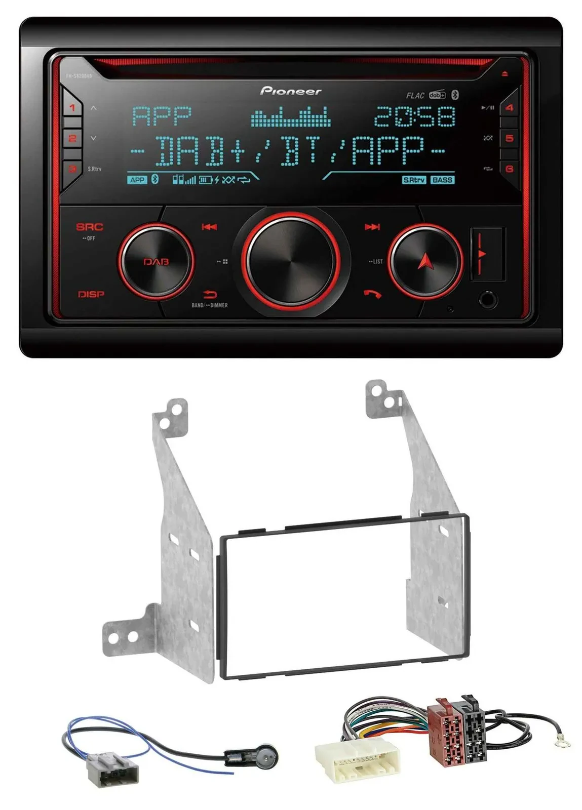 Pioneer 2DIN DAB MP3 Bluetooth USB CD Autoradio für Nissan Pathfinder 07-13