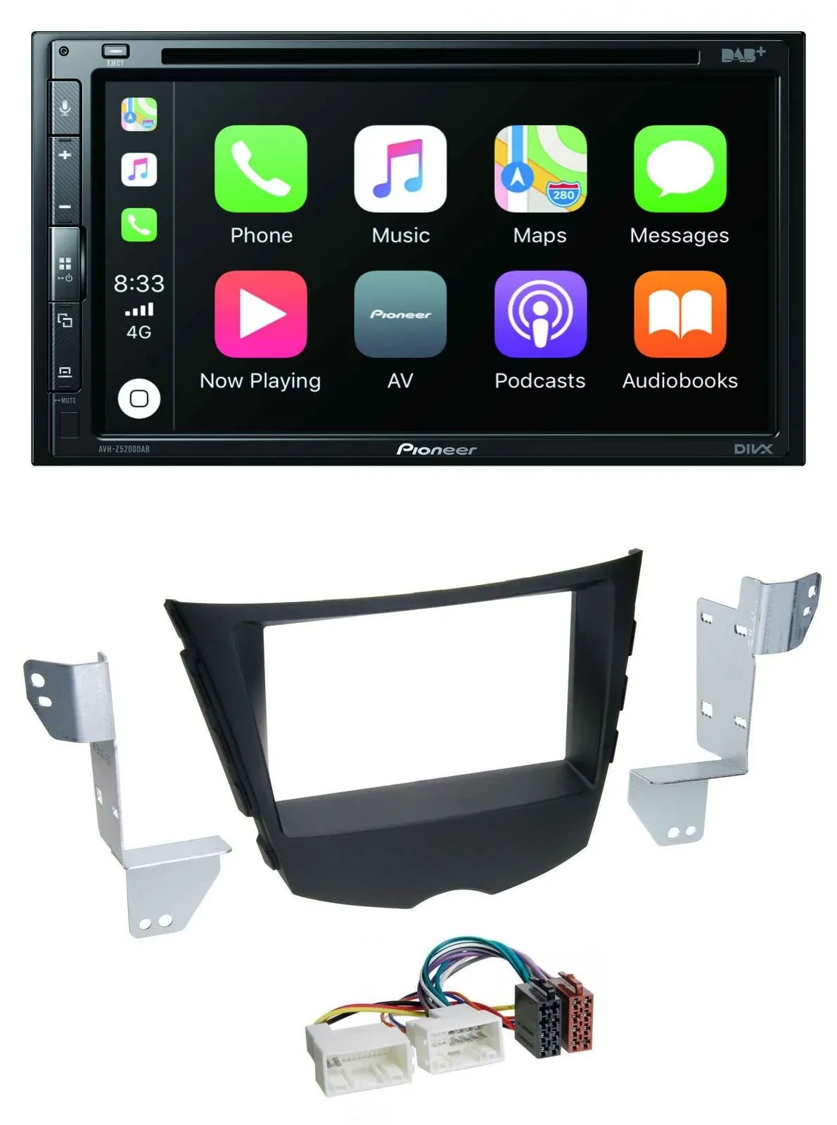 Pioneer DVD 2DIN MP3 DAB Bluetooth USB Autoradio für Hyundai Veloster FS ab 2011
