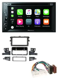 Pioneer MP3 USB DVD Bluetooth DAB 2DIN Autoradio für Toyota Corolla 2009-2013 si