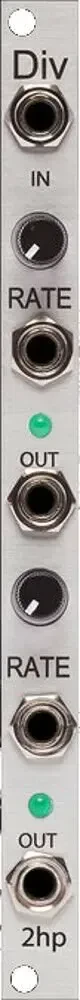 Модульный студийный синтезатор 2hp Div Clock 2-Channel Div/Mult Eurorack Synth Module