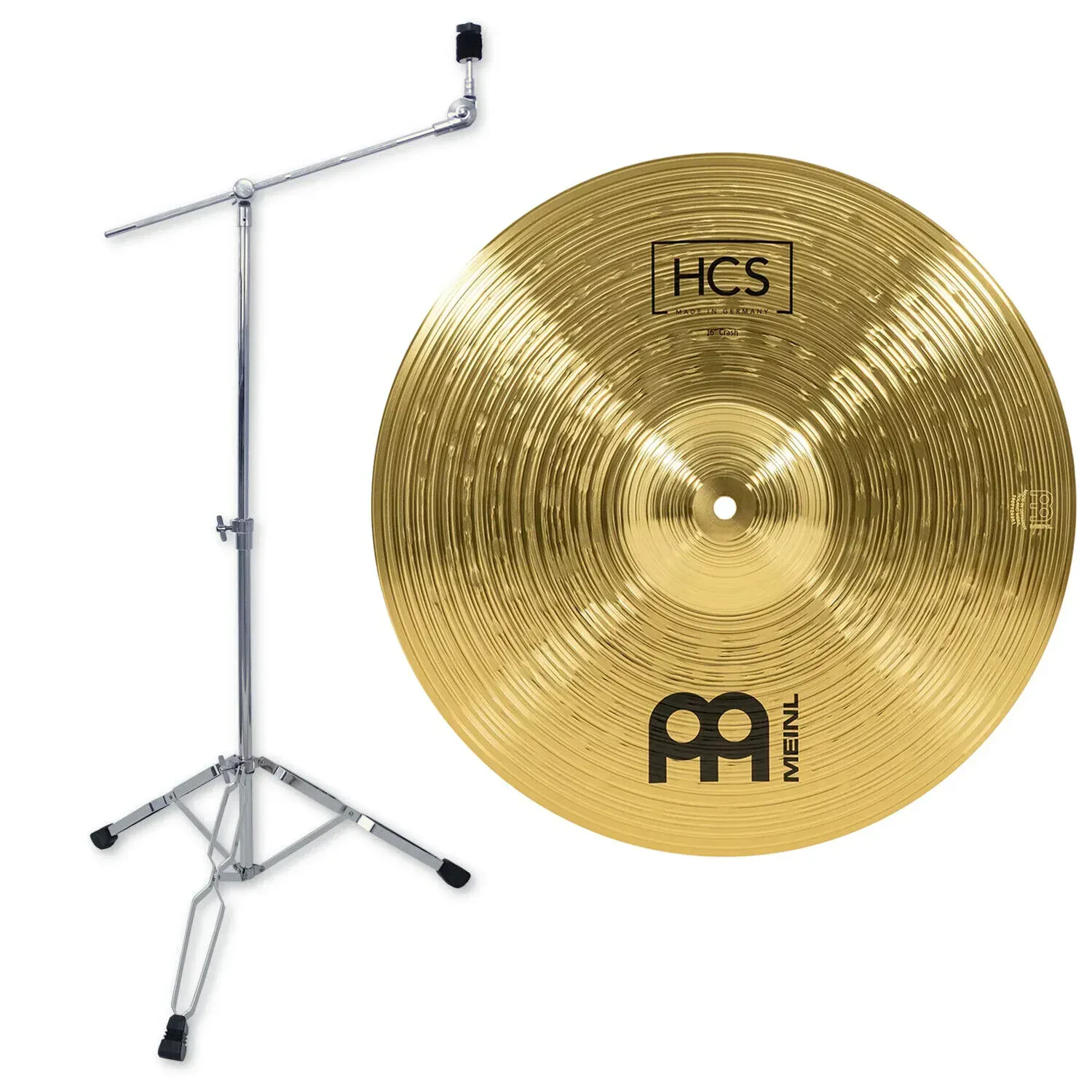 Тарелка барабанная MEINL 16" HCS Crash со стойкой