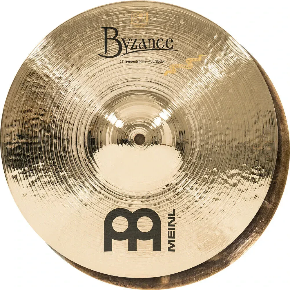 Тарелка барабанная MEINL 13" Byzance Brilliant Serpents Hi-Hat (пара)