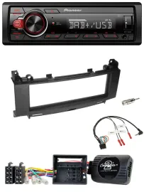 Автомагнитола для Mercedes A-Class (2005–2012), B-Class Pioneer 1 DIN, DAB, USB, MP3, совместимая с управлением на руле