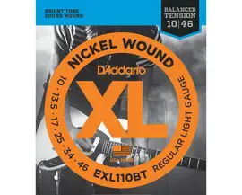 Струны для электрогитары D'Addario EXL110BT Nickel Wound 10-46