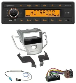 Continental 1DIN DAB MP3 AUX USB Autoradio für Ford Fiesta JA8 10-17 ohne Displa