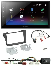 Автомагнитола для Hyundai i40 (2011–2019) Pioneer 2-DIN, Bluetooth, DAB, USB, AUX, поддержка кнопок на руле