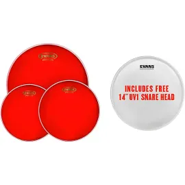 Б/У Пластики для барабанов Evans Hydraulic Red Tom Pack with UV1 Snare Head Standard (набор)