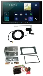 Pioneer 2DIN DAB USB MP3 Bluetooth Autoradio für Porsche Cayenne 2007-2010