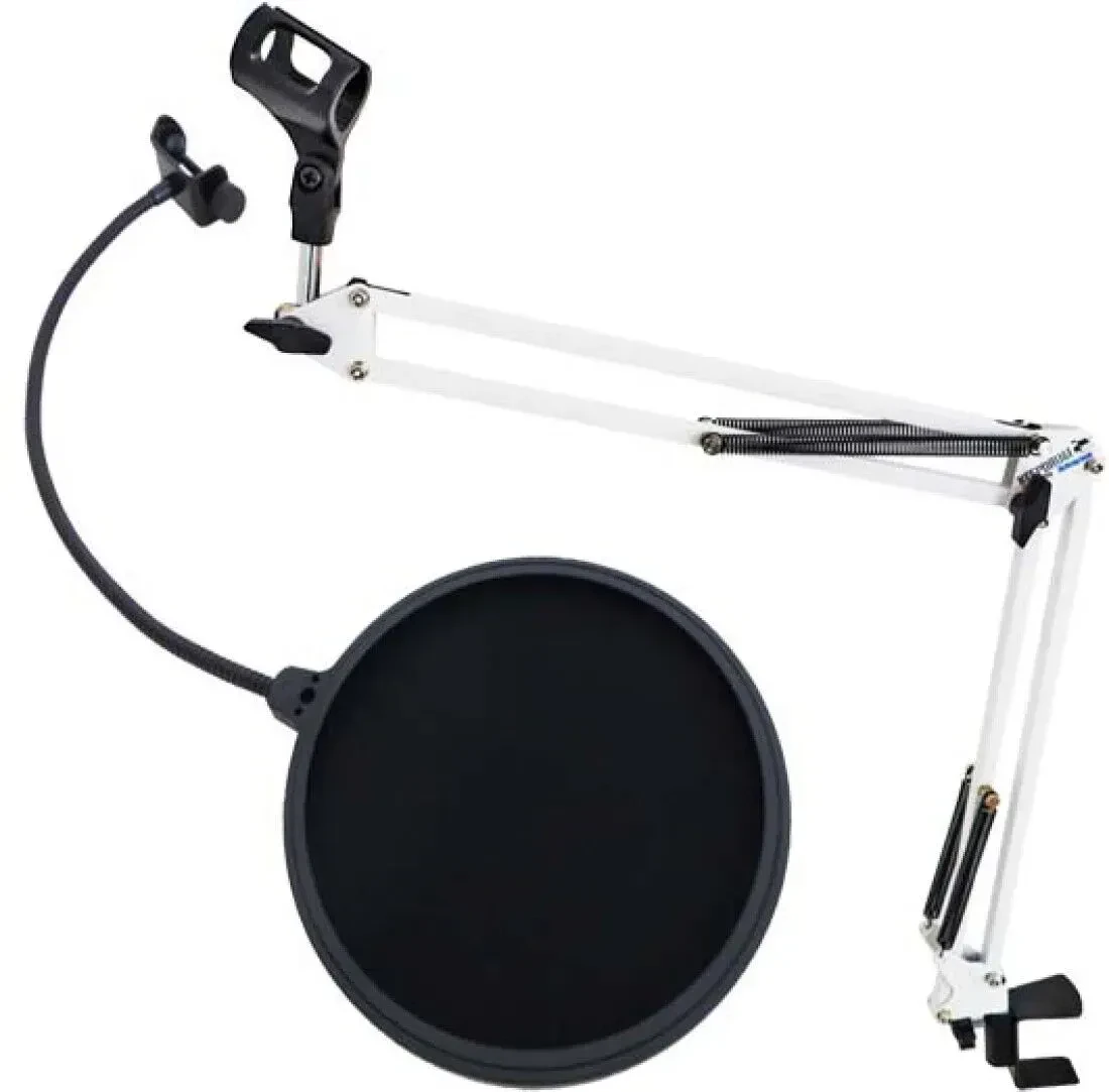 Стойка для микрофона keepdrum NB35 WH White с поп-фильтром