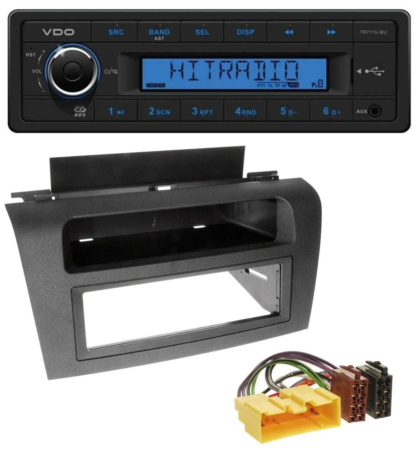 VDO AUX 1DIN MP3 USB Autoradio für Mazda 3 (2004-2008)