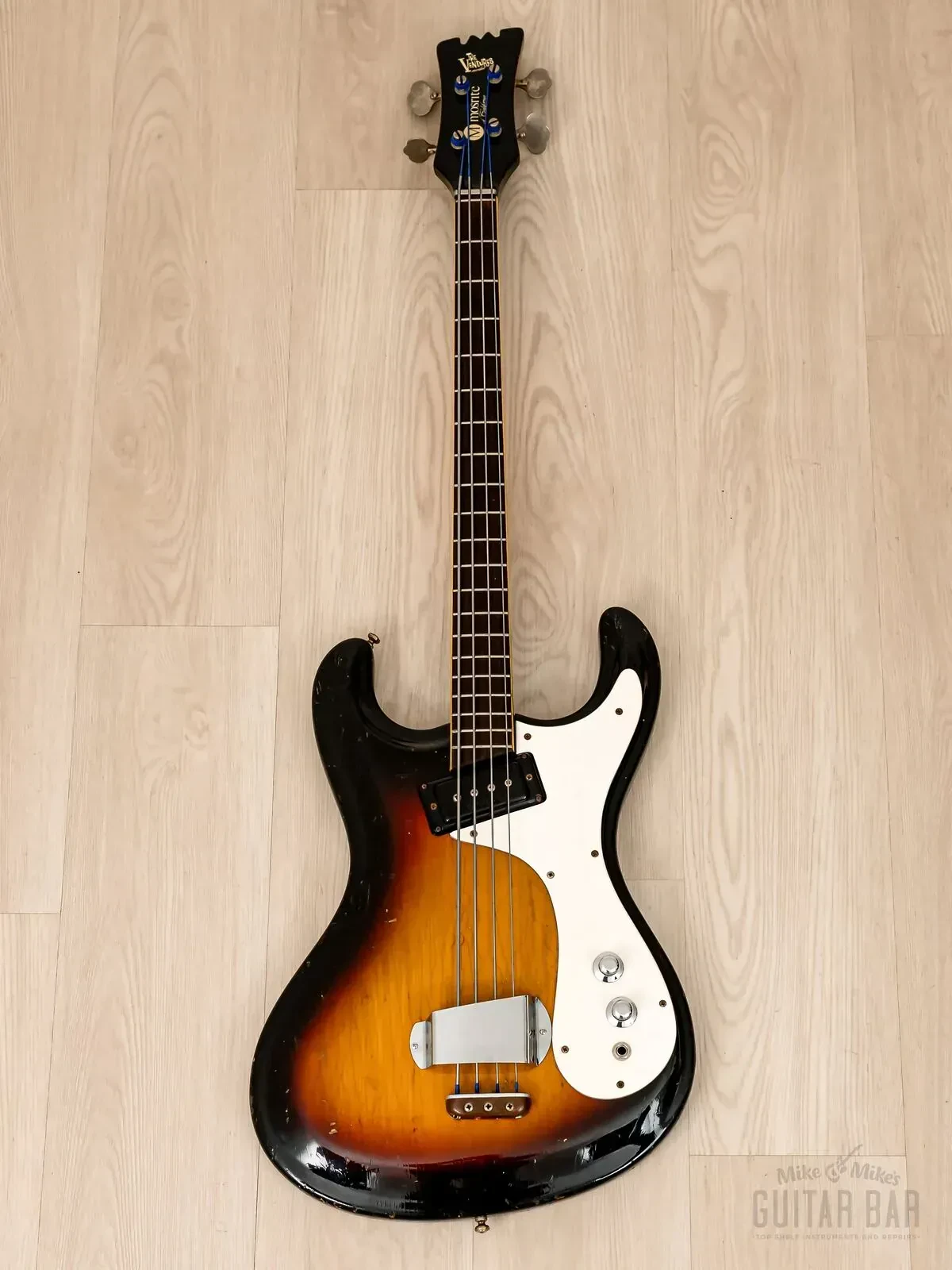 Бас-гитара Mosrite Ventures Bass S Sunburst w/case USA 1966