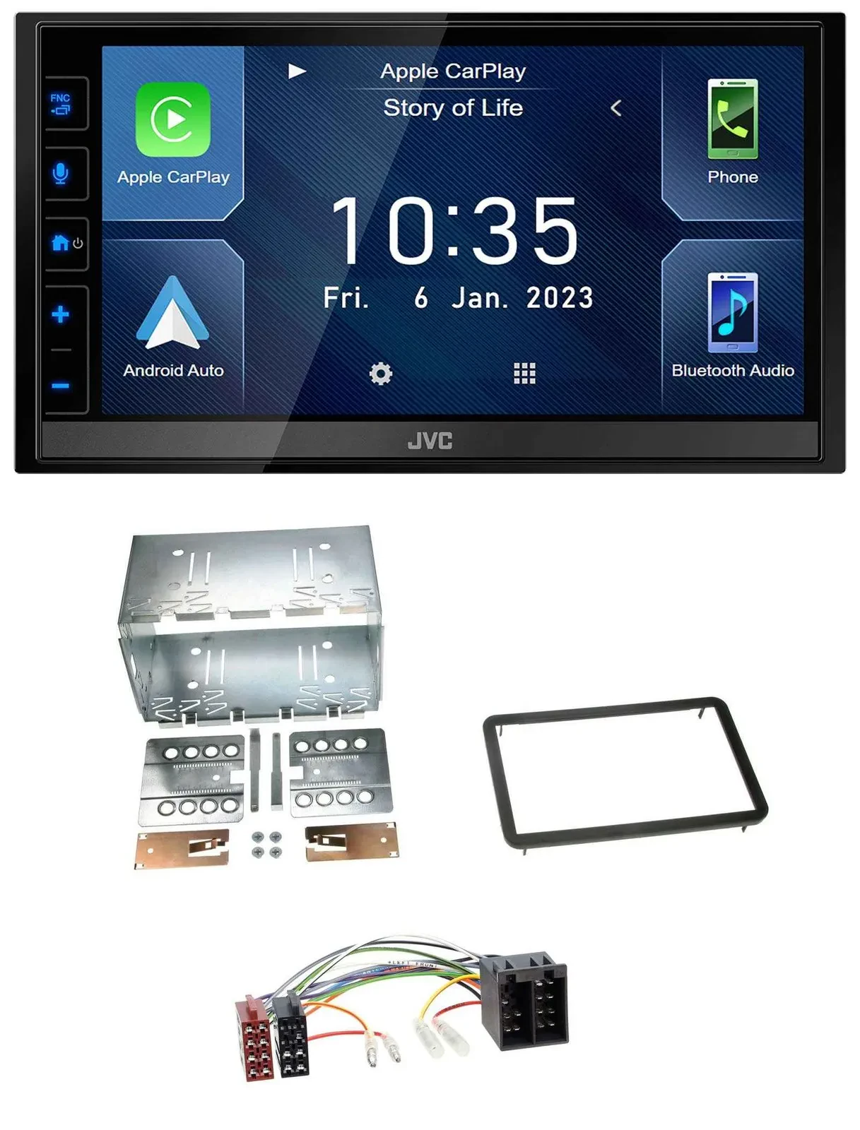 JVC DAB Bluetooth MP3 USB 2DIN Autoradio für Alfa Romeo 159 Brera Spider ab 05