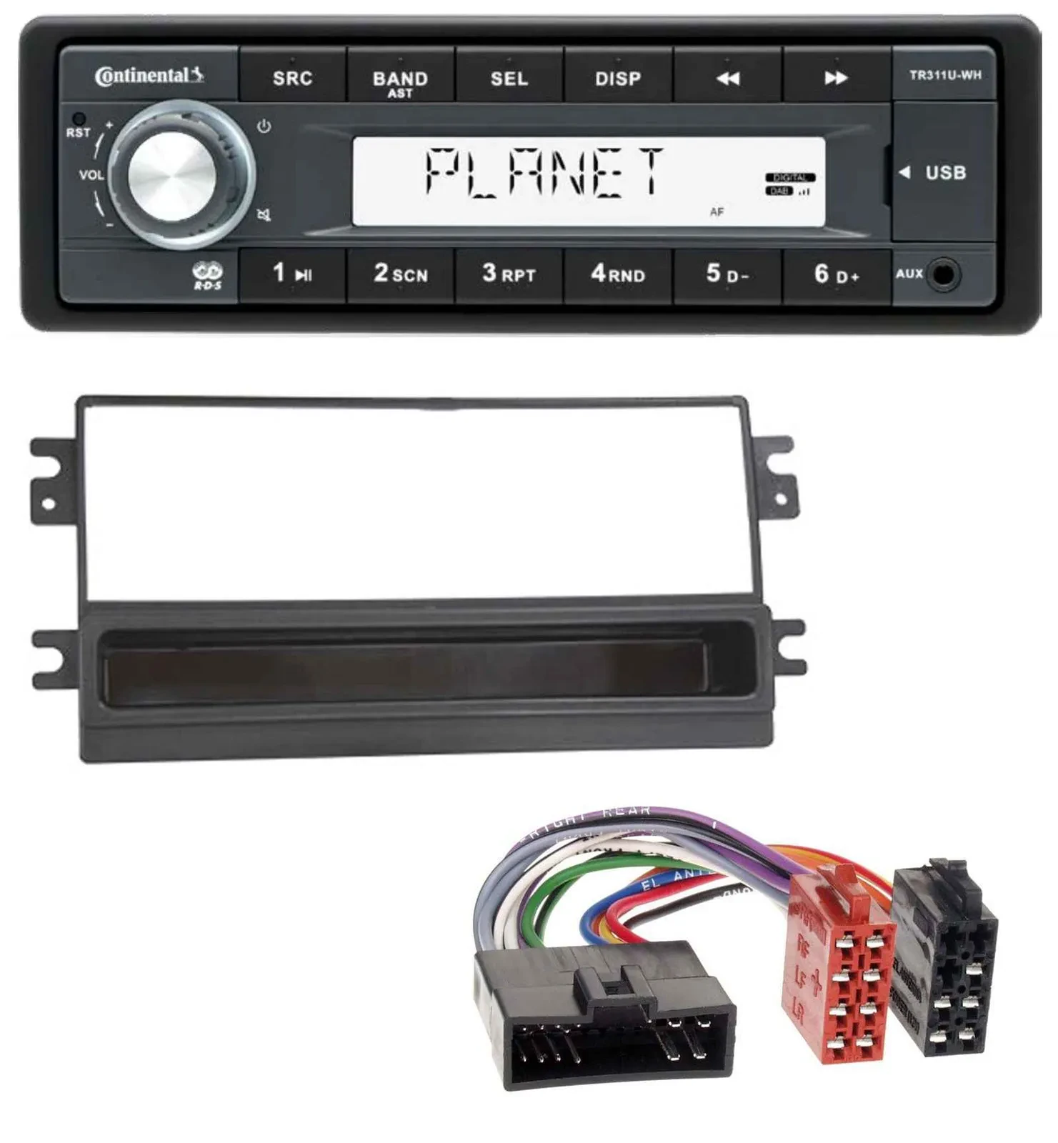 Continental USB MP3 AUX 1DIN Autoradio für Kia Clarus Carens FL Carnival Sportag