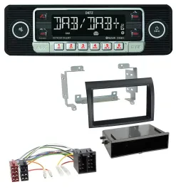 Dietz USB DAB MP3 Bluetooth Autoradio für Citroen Jumper Fiat Ducato 06-11 schwa