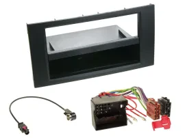 Einbauset DIN Autoradio für Ford Focus Fiesta 04-08 schwarz
