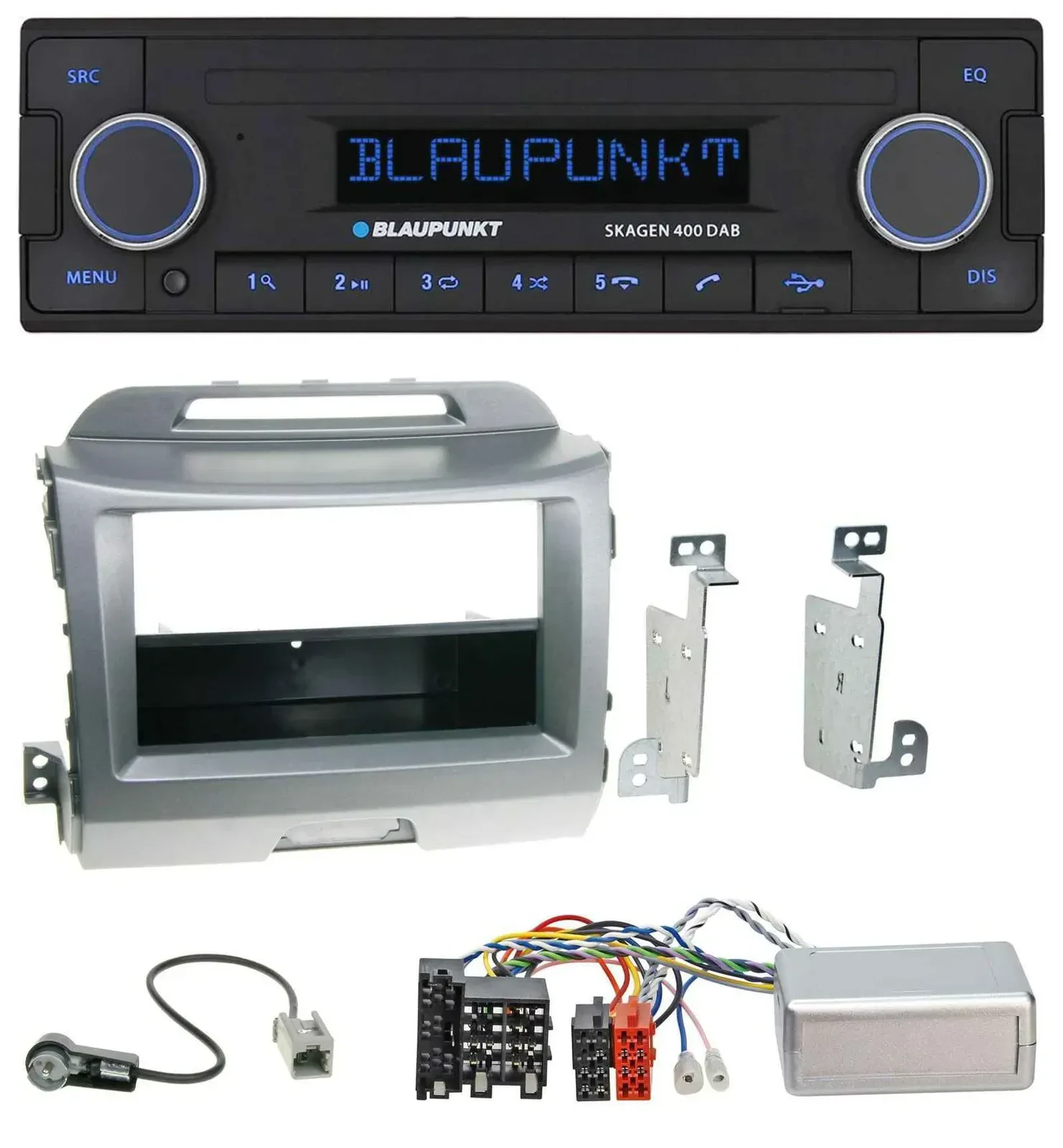 Blaupunkt DAB USB Bluetooth Lenkrad Autoradio für Kia Sportage 3 2010-15 silber