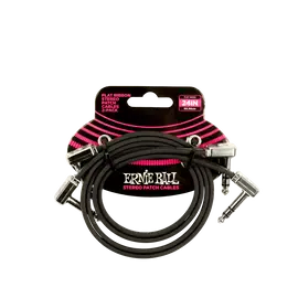 Инструментальный кабель ERNIE BALL 6406 stereo - 2 кабеля/60 см.