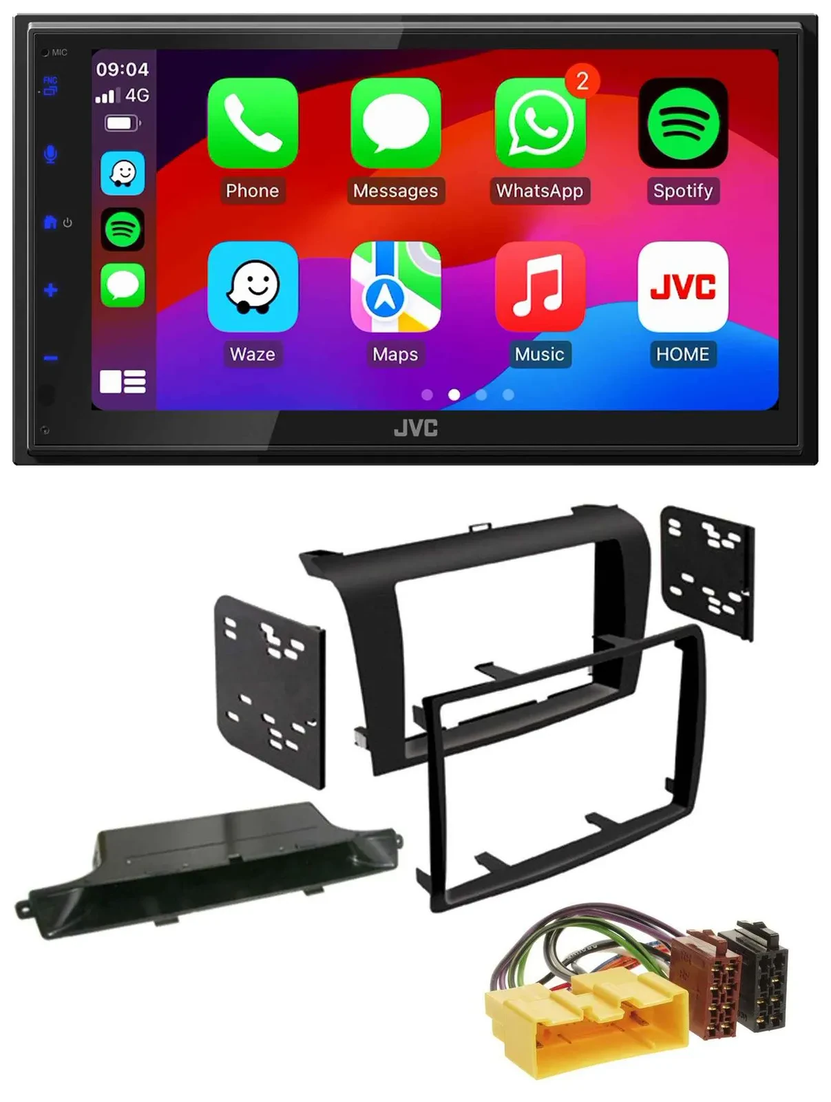 JVC Bluetooth 2DIN MP3 DAB USB Autoradio für Mazda 3 (2003-2009)