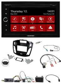 Blaupunkt Lenkrad DVD Bluetooth DAB 2DIN USB Autoradio für Ford Focus 2014-2018