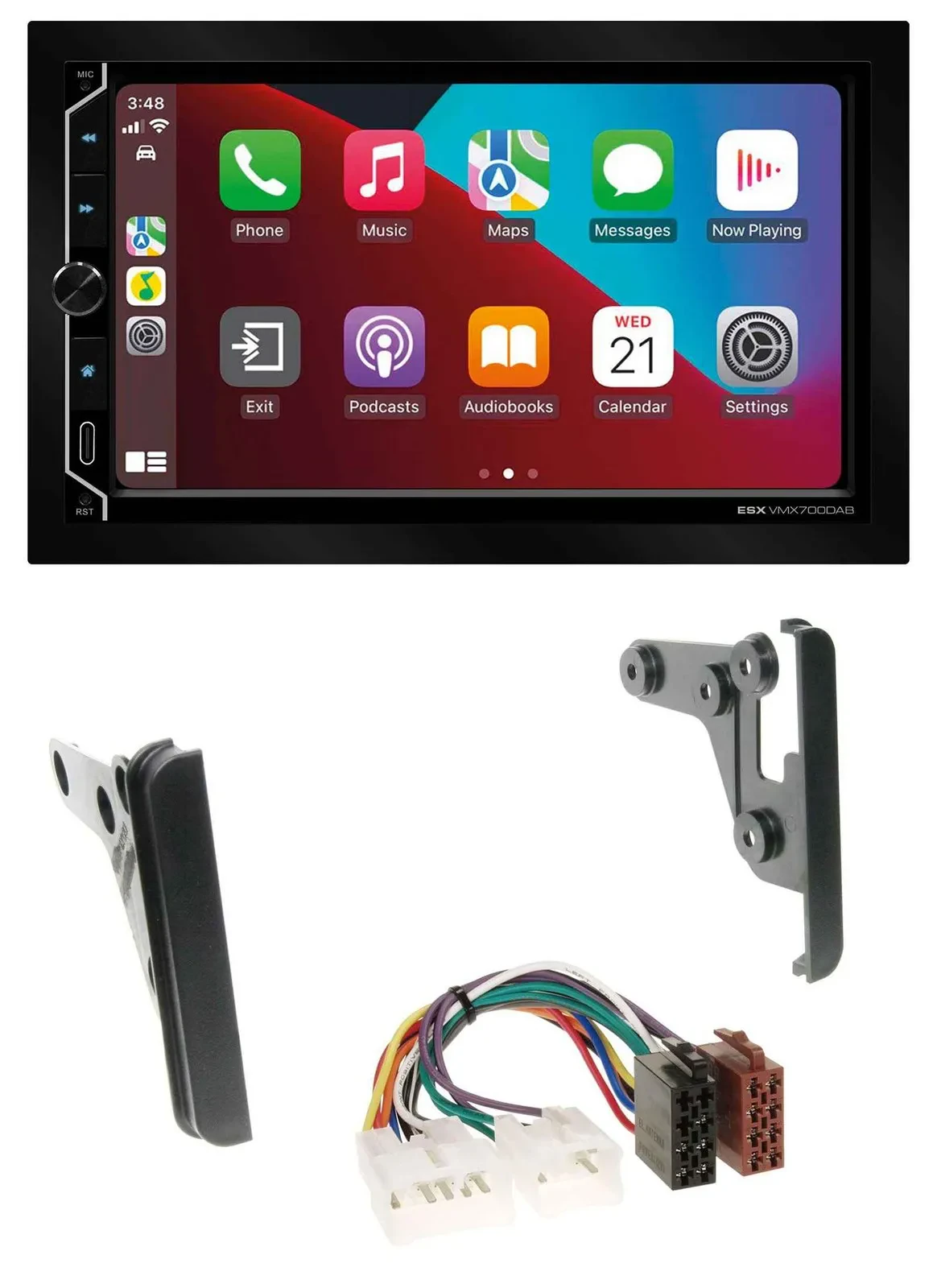 ESX 2DIN DAB USB MP3 Bluetooth Autoradio für Toyota 4Runner 03-09 Echo 00-05