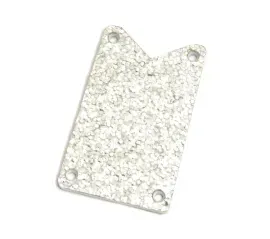 Genuine Gretsch Truss Rod Cover, Silver Falcon, Silver Sparkle, 006-2646-000