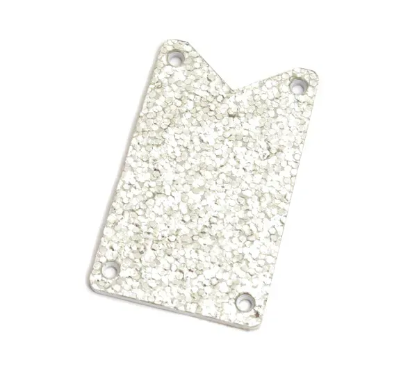 Genuine Gretsch Truss Rod Cover, Silver Falcon, Silver Sparkle, 006-2646-000