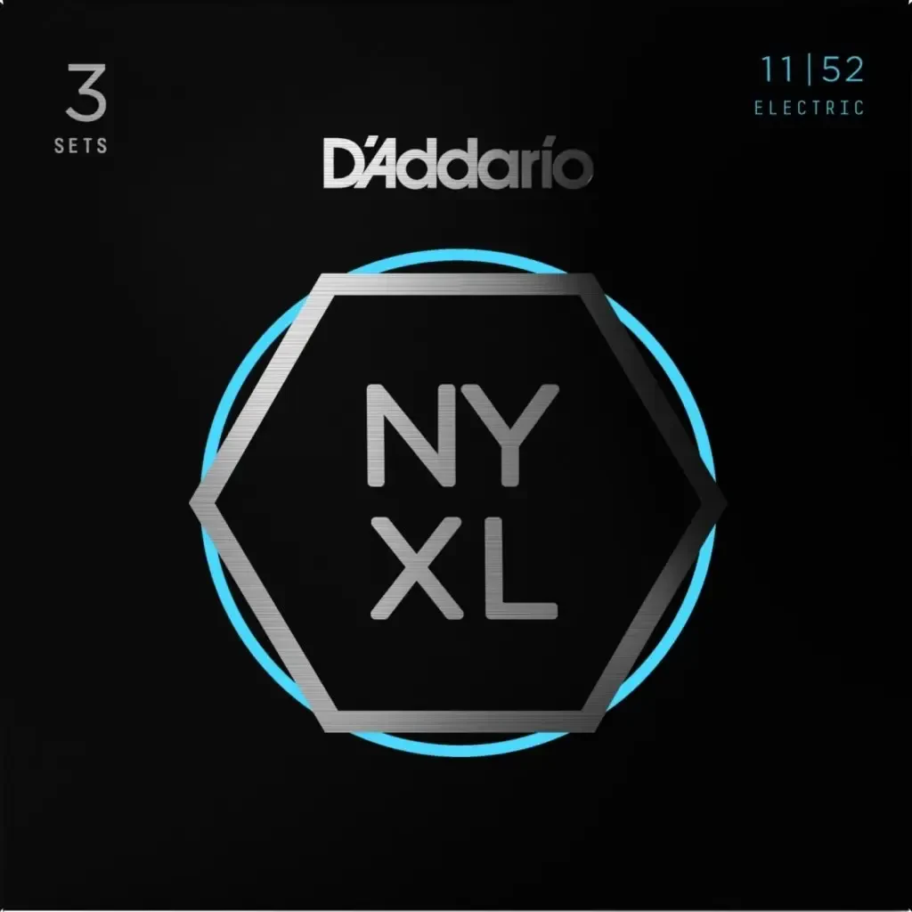 Струны для электрогитары D'Addario NYXL1152 Medium Top Heavy Bottom 11-52 (3 комплекта)