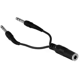Коммутационный кабель Hosa Technology 6" Stereo 1/4" Female to Two Stereo 1/4" Male Y-Cable #YPP308