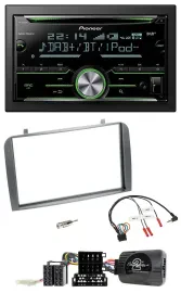 Pioneer Bluetooth Lenkrad DAB 2DIN USB CD Autoradio für Alfa Romeo GT 147 07-10