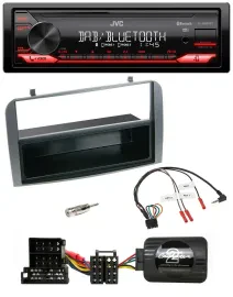 JVC Bluetooth USB DAB Lenkrad Autoradio für Alfa 147 GT anthrazit Ablage