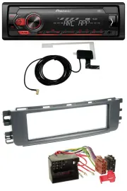 Pioneer 1DIN USB DAB MP3 AUX Autoradio für Smart ForFour (454, 2004-2006)