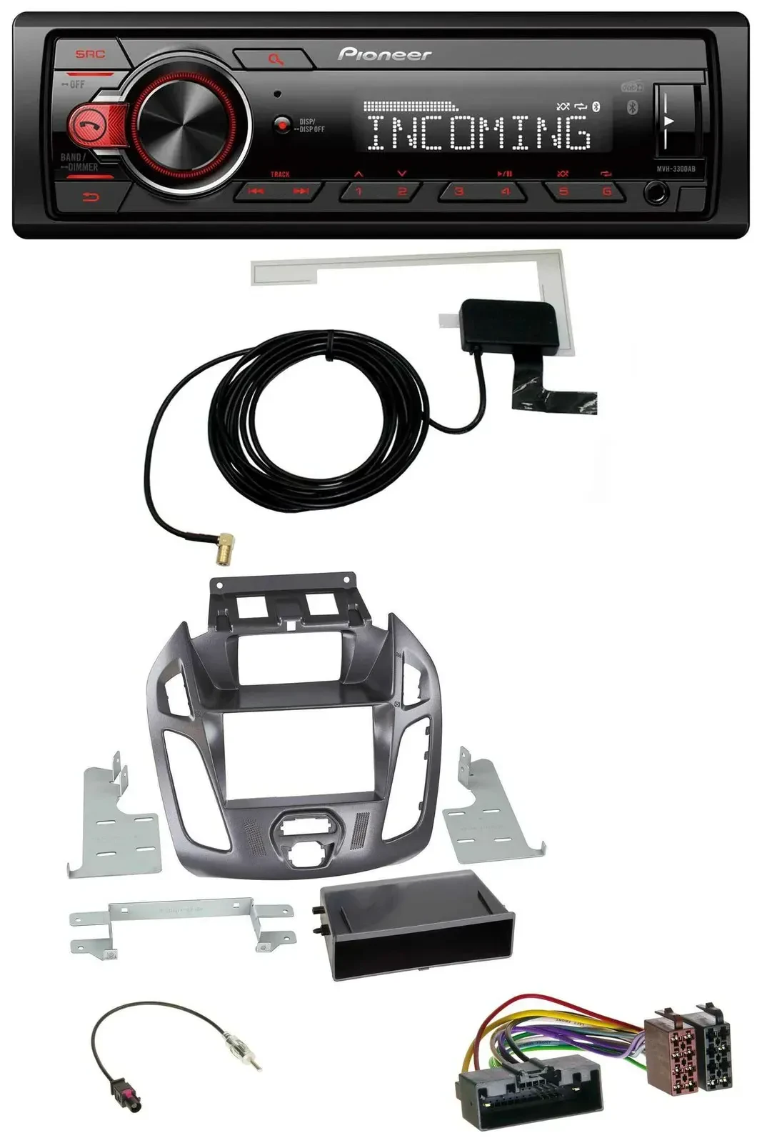 Автомагнитола для Ford Transit Connect (2012–2018) Pioneer USB MP3 DAB Bluetooth с дисплеем