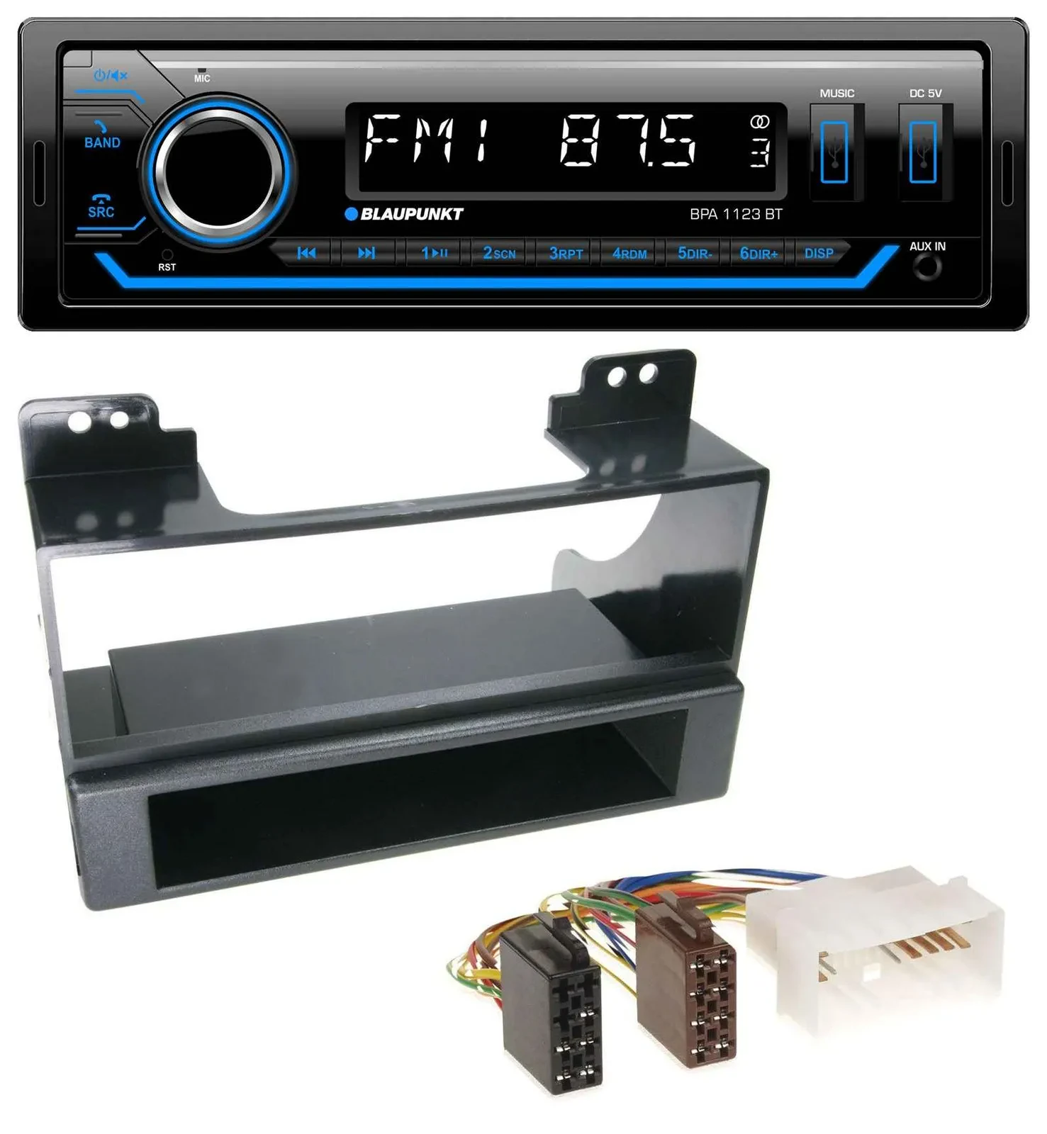 Blaupunkt MP3 Bluetooth USB AUX Autoradio für Kia Carnival (ab 2006)