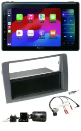 Pioneer Bluetooth DAB Lenkrad USB Autoradio für Fiat Idea 2006-2011 grau