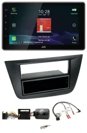 JVC DAB Lenkrad Bluetooth USB Autoradio für Seat Altea Toledo 2004-2009 schwarz