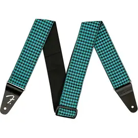 Гитарный ремень Fender Houndstooth Jacquard Guitar Strap Teal 2 in.