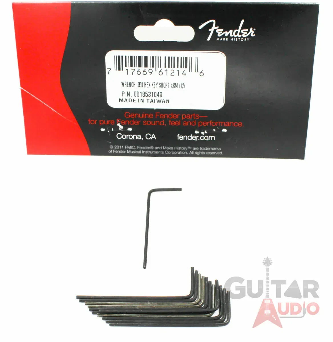 Шестигранный ключ для гитары Fender 001-8531-049 0.050" (набор, 12 шт.)