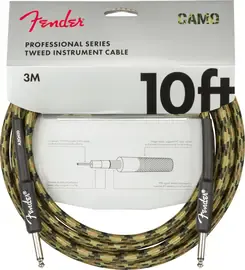 Инструментальный кабель Fender Professional Series Straight/Straight 10' Woodland Camouflage