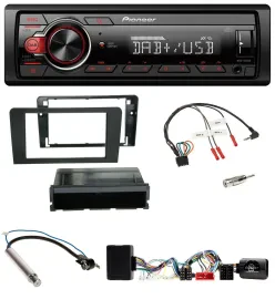 Автомагнитола Pioneer 1-DIN DAB USB MP3 для Audi A3 Symphony, совместима с управлением на руле, ISO