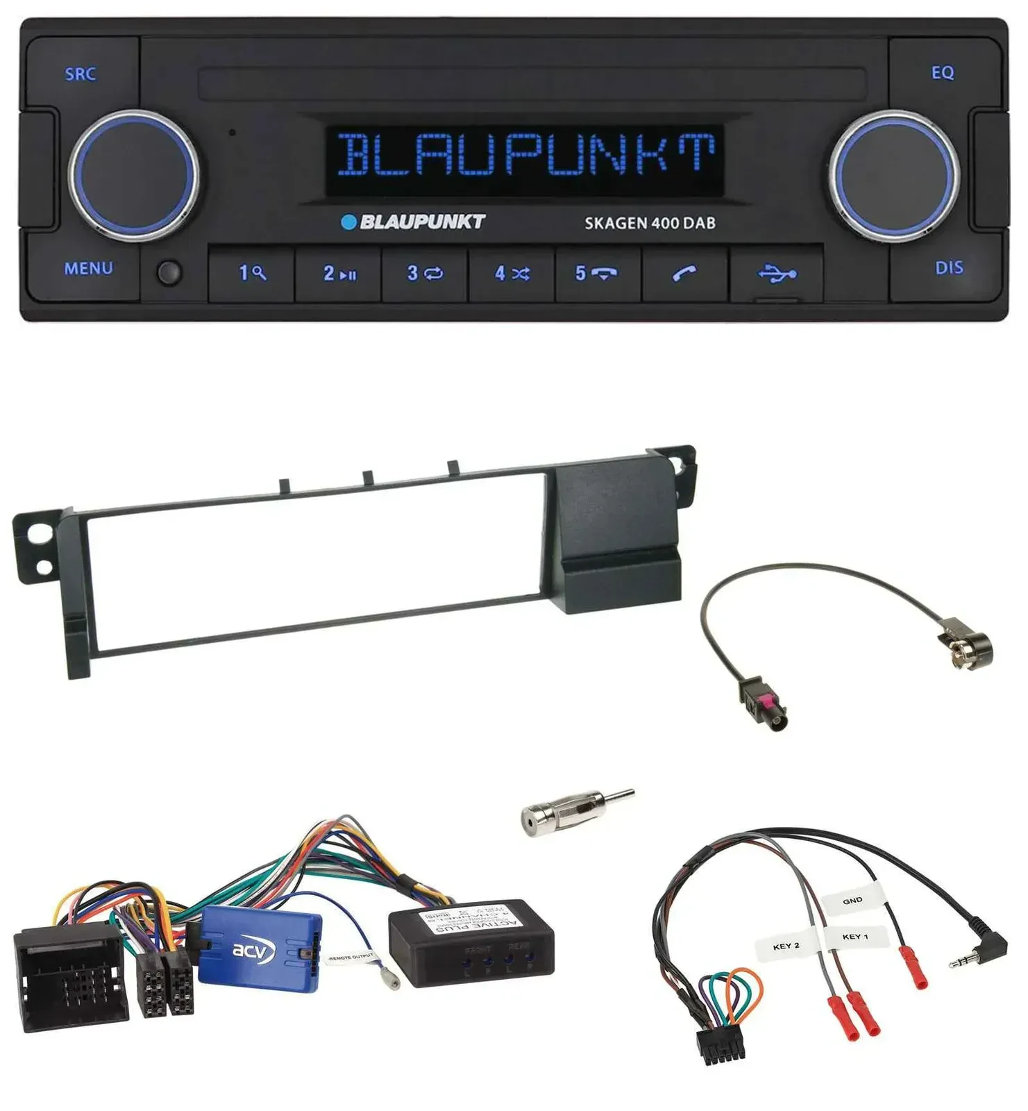 Blaupunkt DAB USB Bluetooth Lenkrad Autoradio für BMW 3er E46 01-07 schwarz