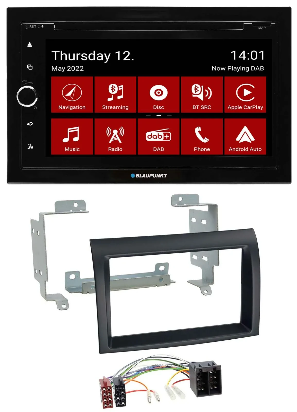Blaupunkt MP3 DVD Bluetooth DAB 2DIN USB Autoradio für Fiat Ducato 06-11 Citroen