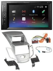 Pioneer DAB MP3 2DIN Bluetooth USB Autoradio für Ford Fiesta 2008-2010 Display s