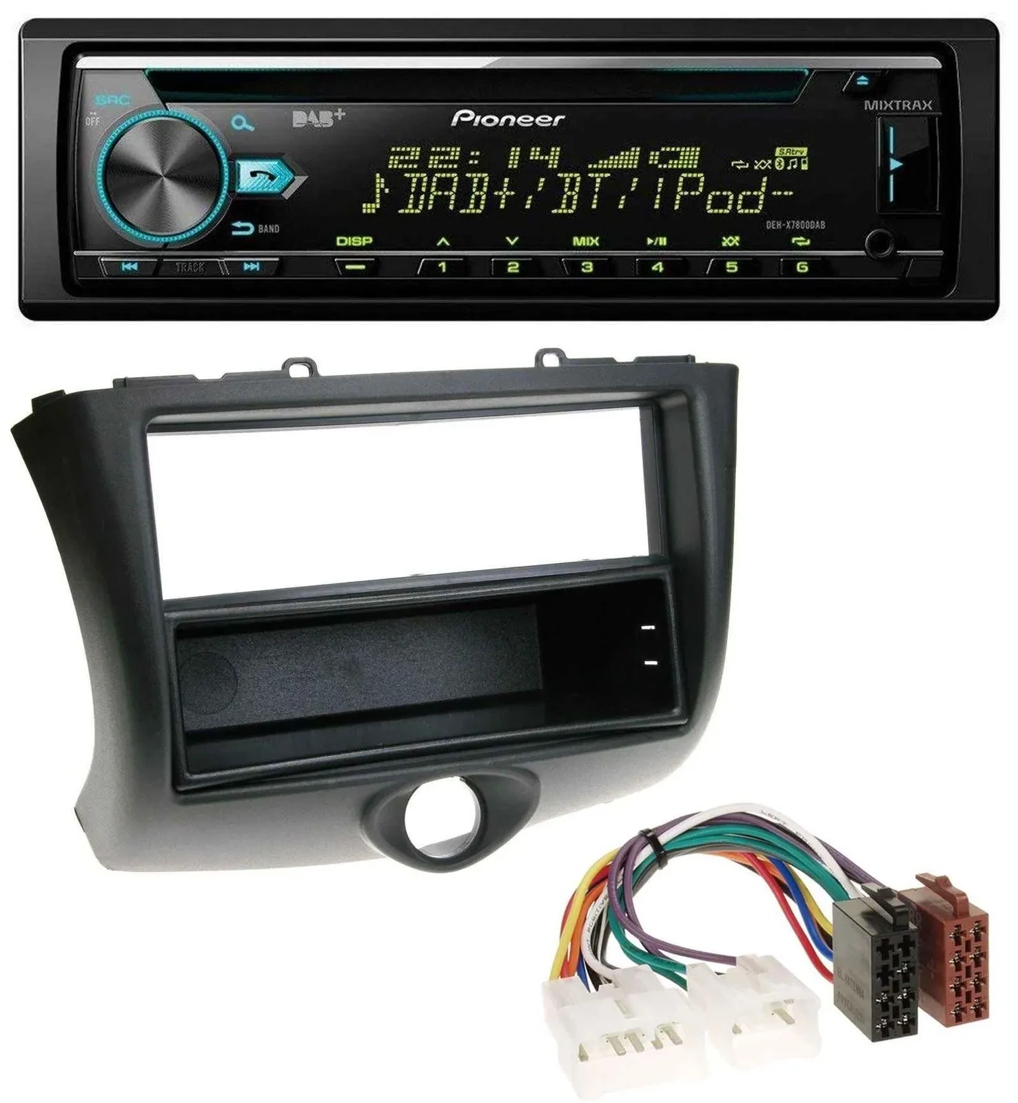 Автомагнитола Pioneer DAB MP3 CD USB Bluetooth для Toyota Yaris (2003–2006)
