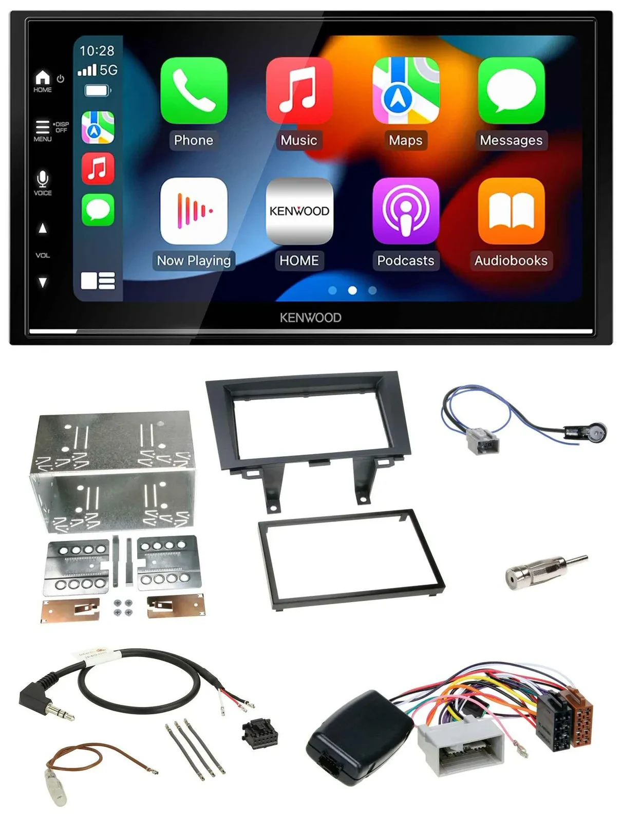 Kenwood DAB USB Bluetooth 2DIN Lenkrad Autoradio für Honda CRV 2006-2012