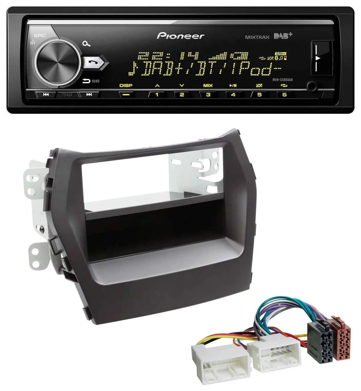 Pioneer Bluetooth USB DAB MP3 Autoradio für Hyundai Santa Fe (ab 2012)