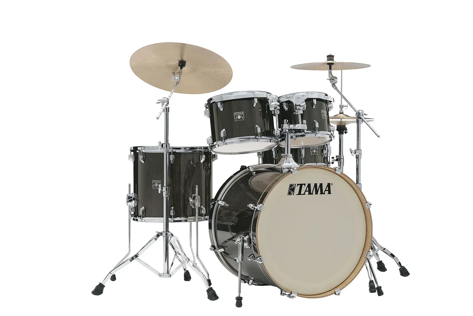 Ударная установка акустическая Tama 50th Anniv Superstar Classic Exotix Lacebark Pine (набор, 5 шт.), без стоек и тарелок, черный